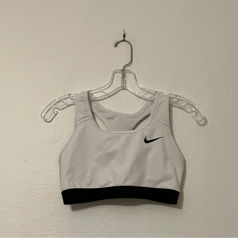 White Nike Sports Bra